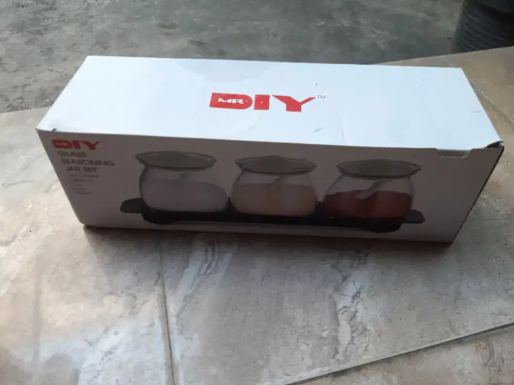 TEMPAT BUMBU BAHAN GLASS 3 PCS