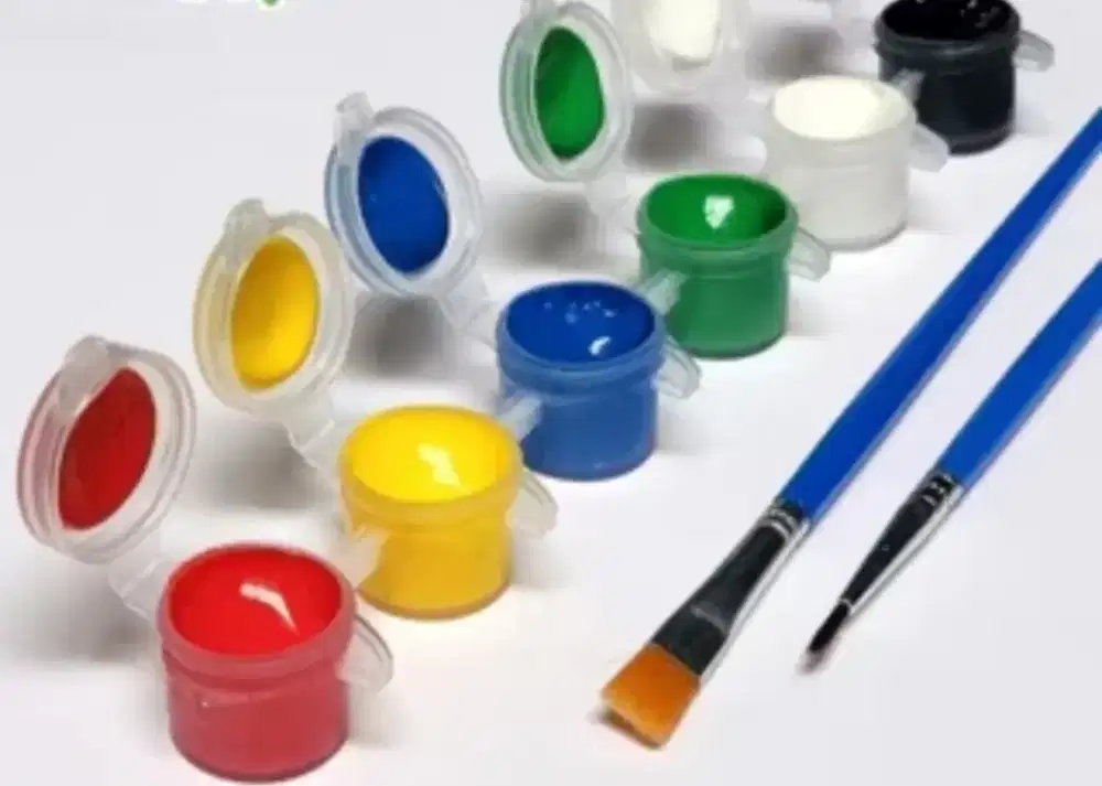 Cat warna akrilik anak plus set