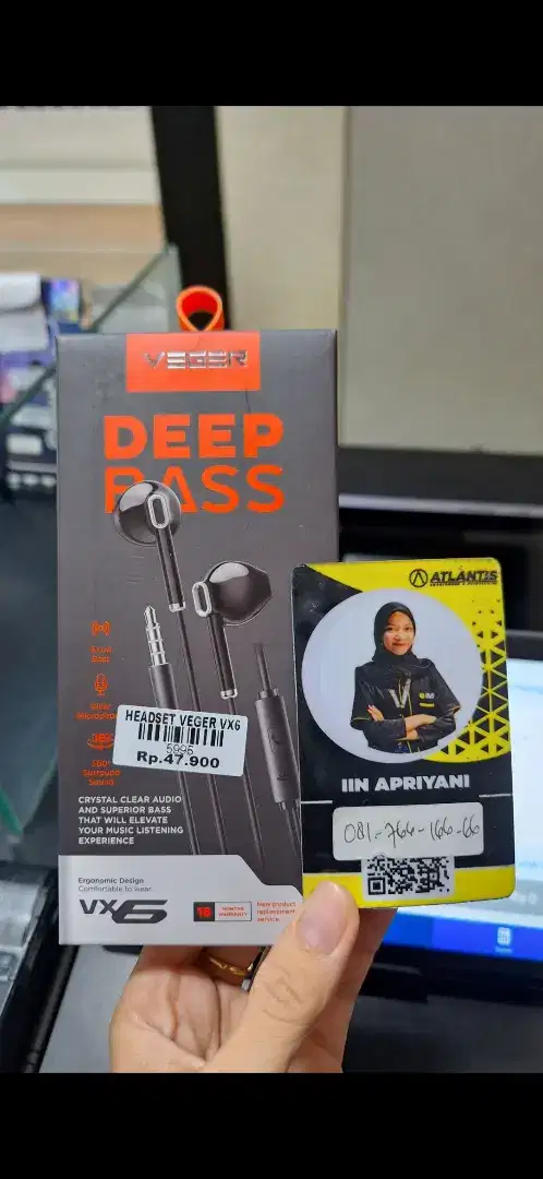 HEADSET VEGER VX6 ATLANTIS DAHSYAT!!