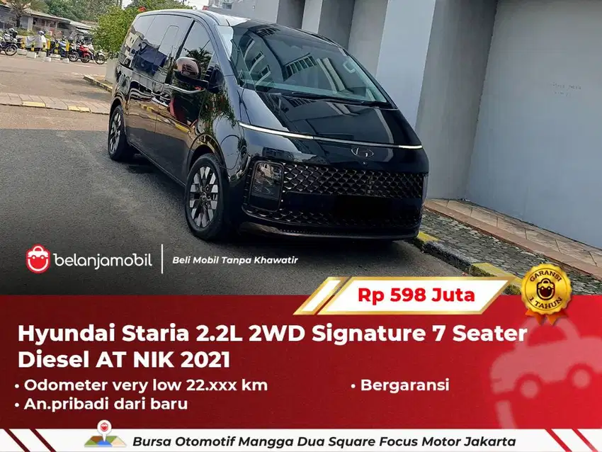 [ LOW KM ] Hyundai Staria 2.2L 2WD Signature 7 Seater Diesel 2021/2022