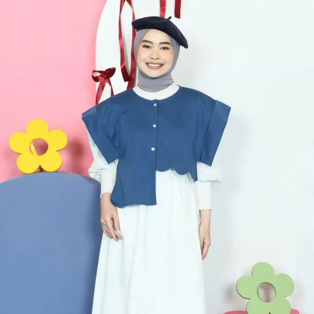 ORIGINAL BY MYBAMUS - ATASAN VEST ROMPI OUTER KEKINIAN KOREAN STYLE