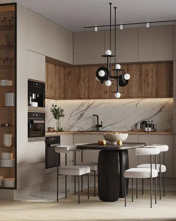 Custom Interior Kitchen Set, Backdrop TV, Lemari, Wardrobe, Kitchenset
