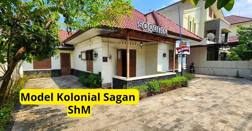 Rumah Kolonial Sagan Dekat Kotabaru Legalitas SHM