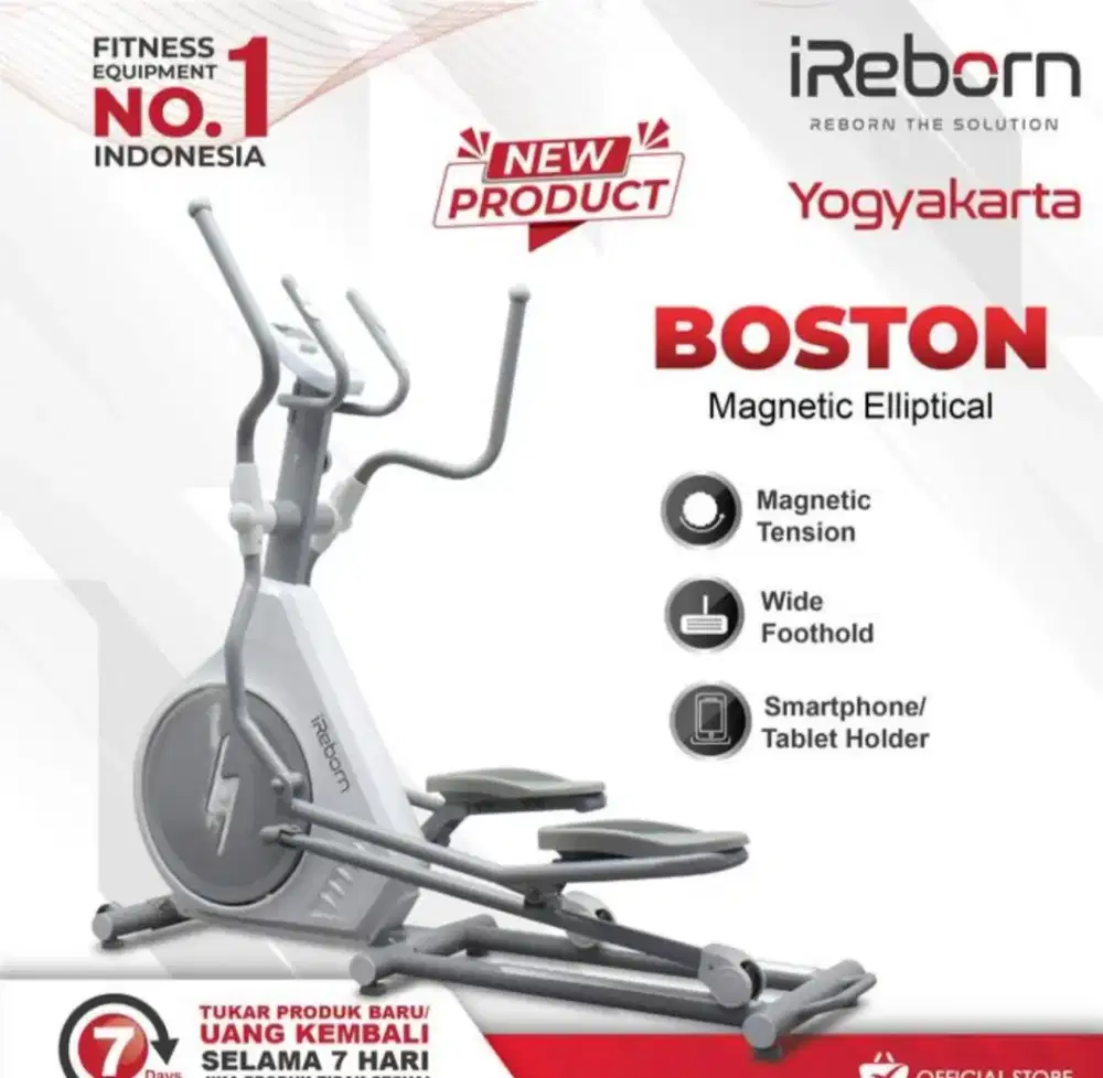 Ready Stock Sepeda Elliptical New Boston Ireborn bisa BB 135kg