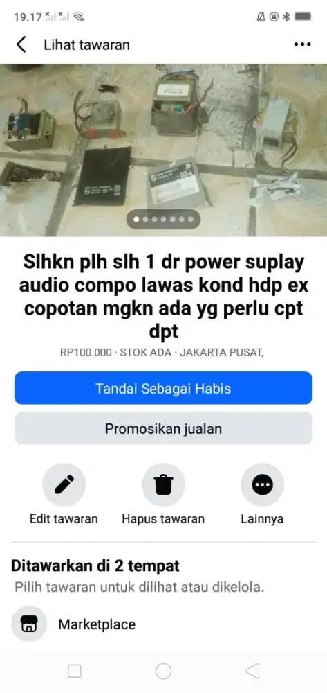 Slhkn plh slh 1 dr power suplay audio compo jadul kond hdp murah sj