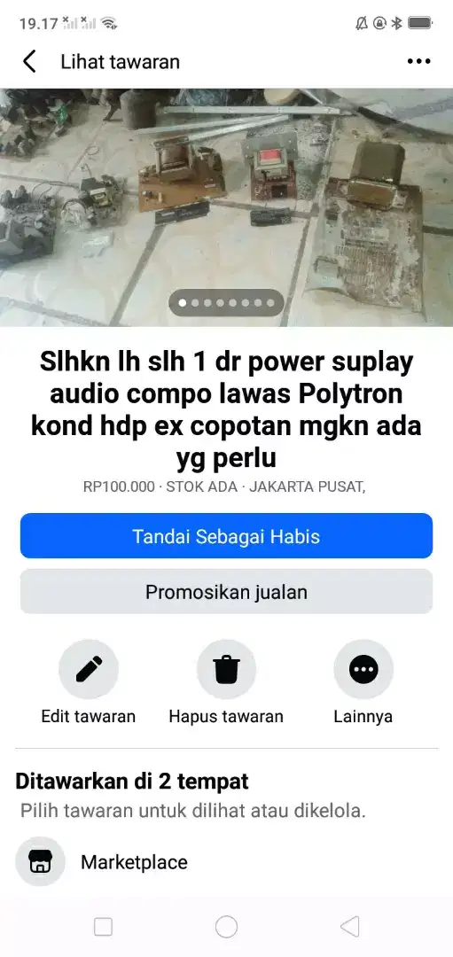 Slhkn plh slh 1 dr power suplay audio compo Polytron lawas kond hdp