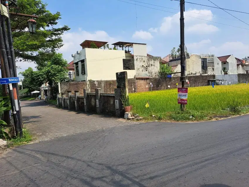Dijual Tanah Sawah Premium Lokasi Hook Strategis Area Jln Palagan