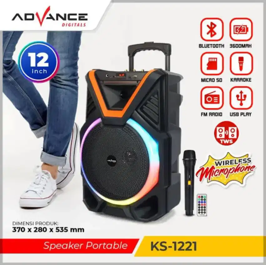 Speaker advance KS-1221
12 inch