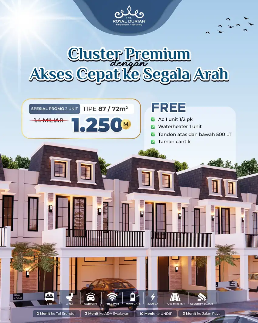 CLUSTER PREMIUM DURIAN BANYUMANIK ( INDENT )