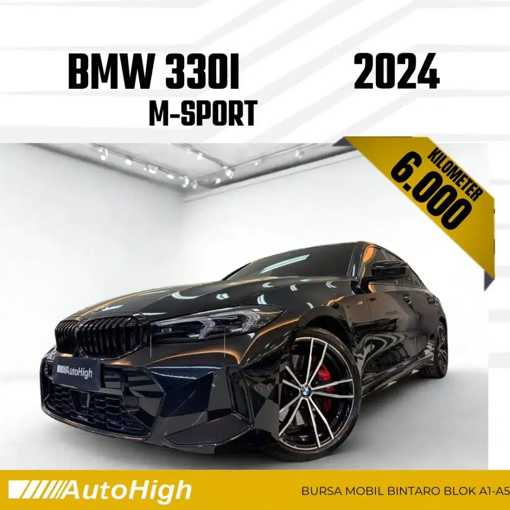 DP10% [Km6.000] 330i M-Sport Pro LCi 2024 Black Reg 2025 #AUTOHIGH