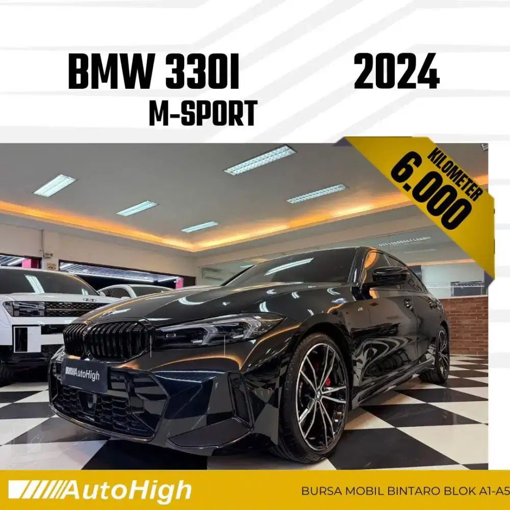 DP10% [Km6.000] 330i M-Sport Pro 2024 Black Reg 2023 #AUTOHIGH