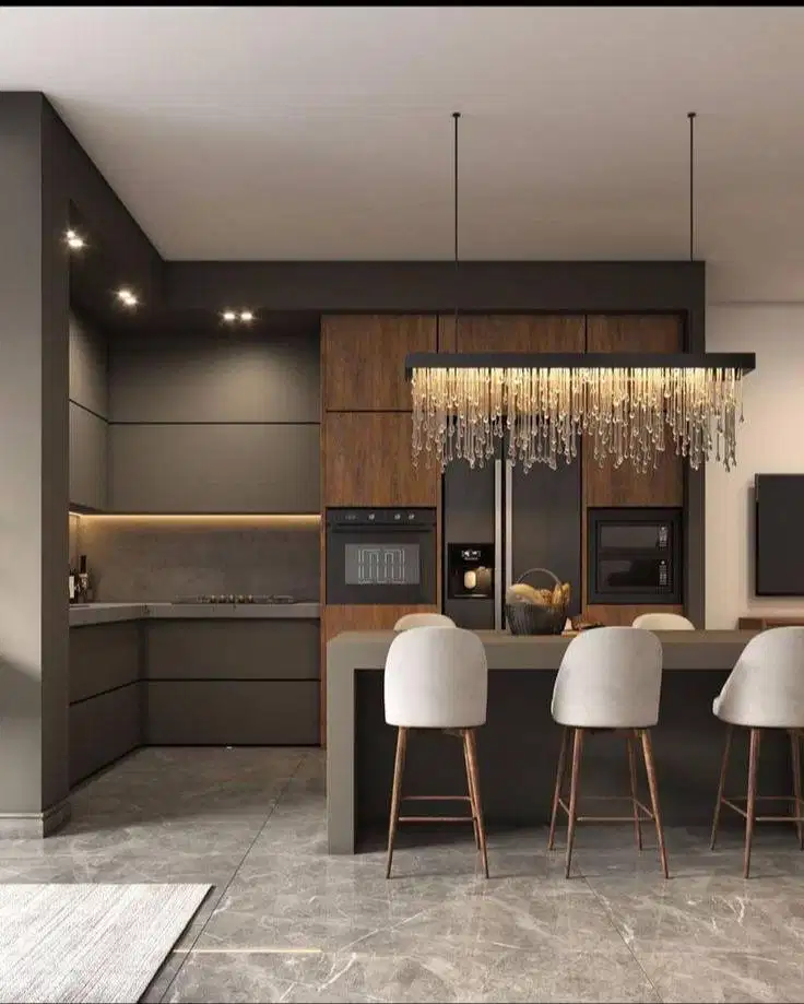 Custom Interior Kitchen Set, Backdrop TV, Lemari, Wardrobe, Kitchenset