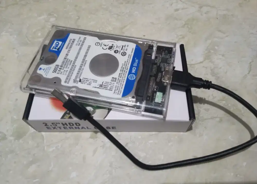 Hardisk eksternal 500gb normal siap pakai bergaransi kesehatan 100%