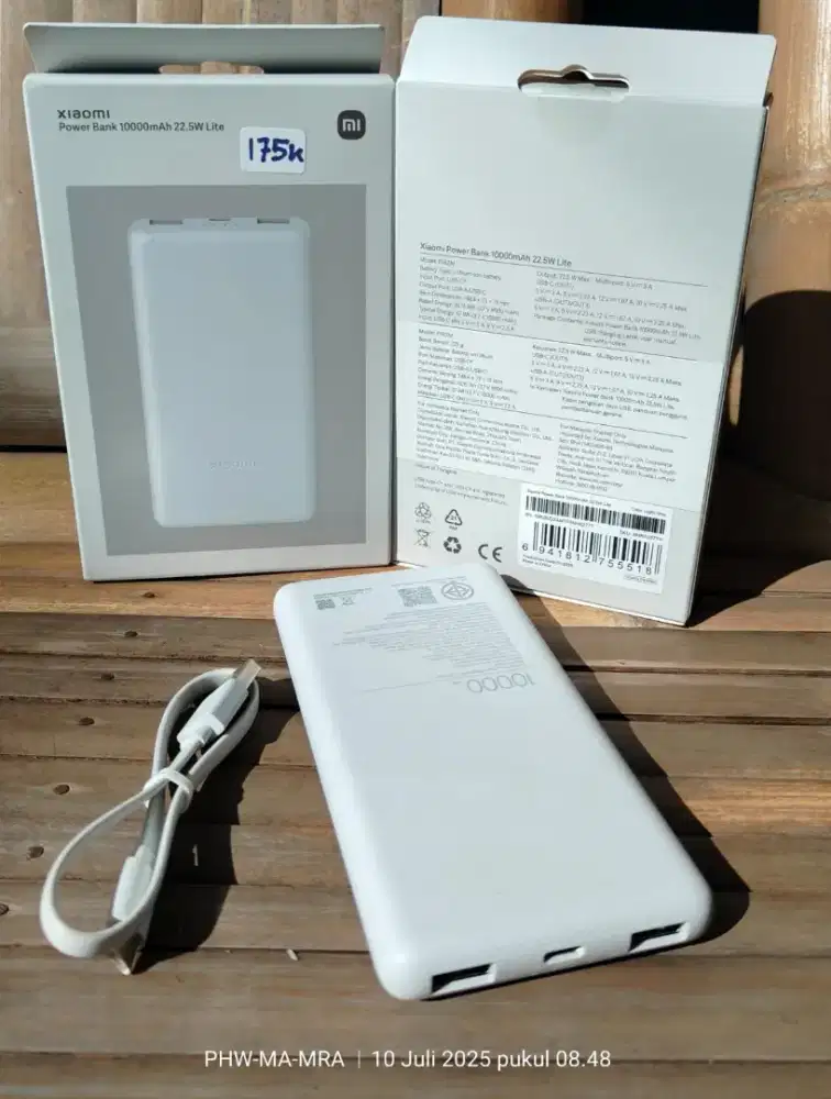Powerbank Xiaomi 10000mah 22,5watt ( GARANSI RESMI 12bln )