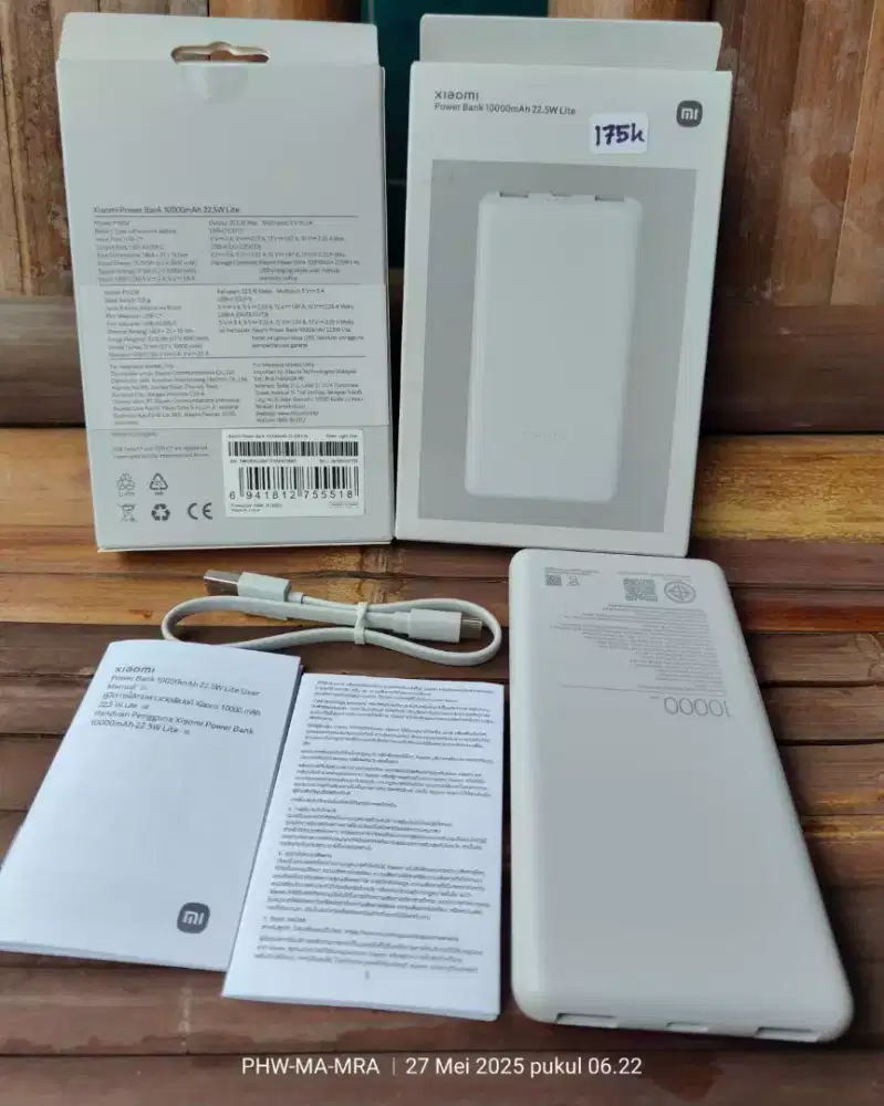 Powerbank Xiaomi 10000mah 22,5W ( GRATIS ONGKIR )