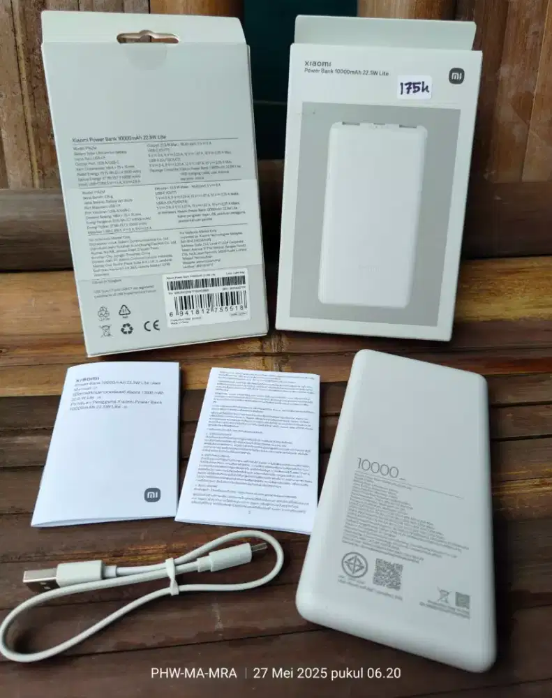 Powerbank Xiaomi 10000mah 22,5watt ( BISA COD )