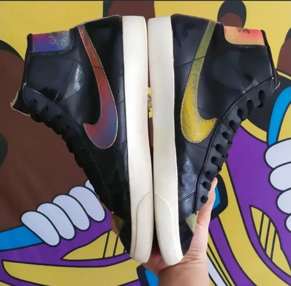 Sepatu Nikeee Blazer Mid 77 Vintage Thermal Black size 41 harga 400rb