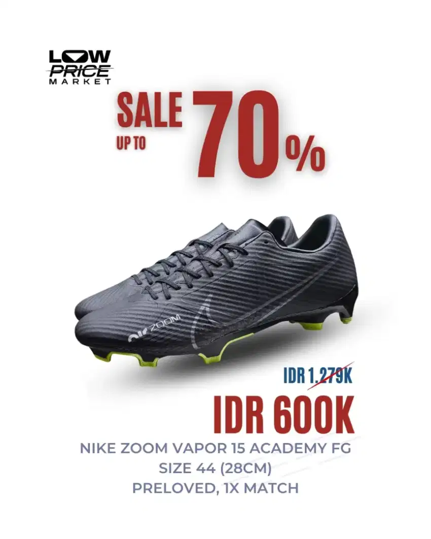 Sepatu Bola Nike Zoom Vapor 15 Academy FG