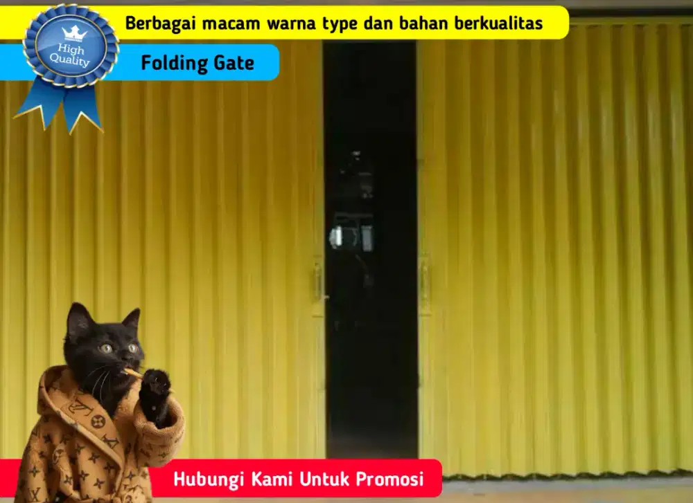 Pintu Garasi dan Toko Folding Gate Berkualitas Harga Promosi