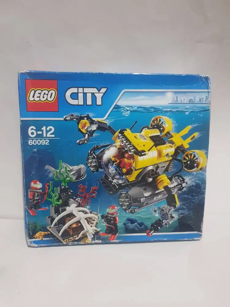 lego city original submarine heavy cargo firetruck police