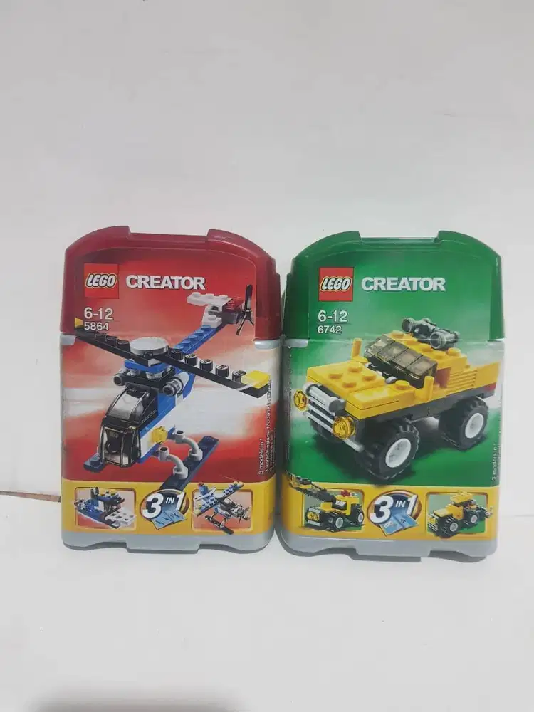 lego creator original helikopter mobil excavator