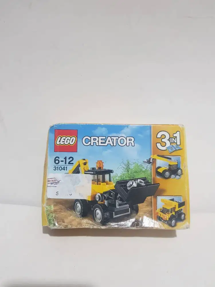 lego creator original helikopter mobil excavator