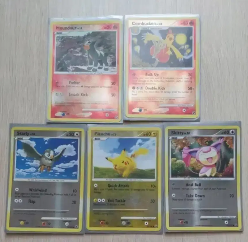 Bundle Pokemon TCG ENG Reverse Holo ORI (5 lembar)
