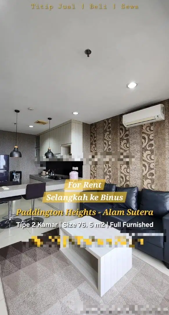JUAL CEPAT PADDINGTON HEIGHTS Full Furnished