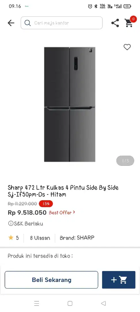 Promo kulkas side by side