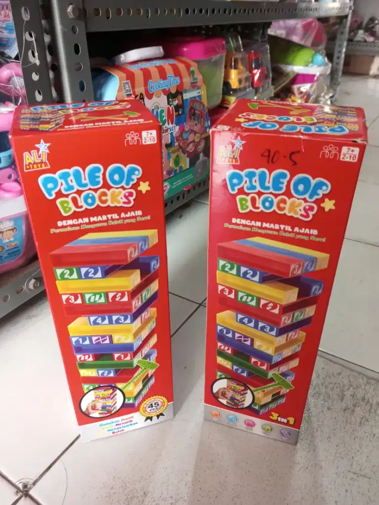 Mainan Anak Balok susun pile of block