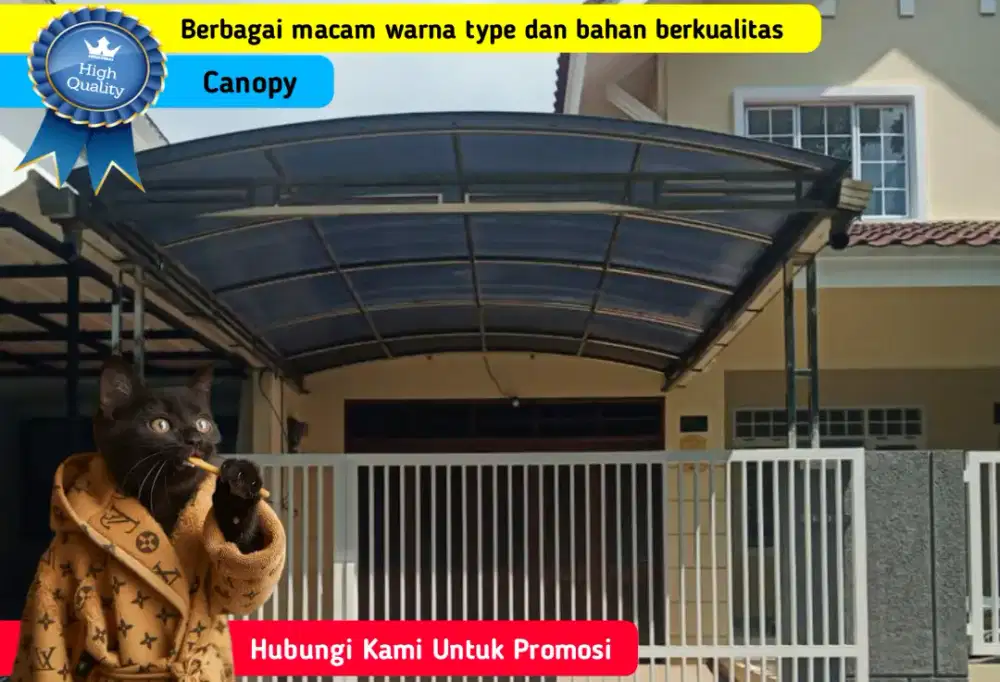 Kanopi Rangka Besi dan Stanless Berkualitas Harga Promosi