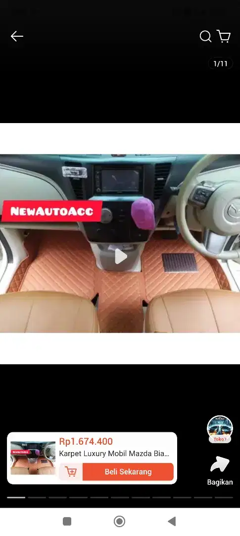 Karpet mobil seken biante