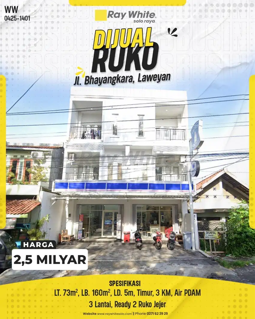RUKO SIAP HUNI STRATEGIS LAWEYAN SOLO
