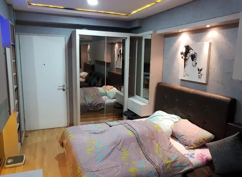 studio full furnish, lantai sedang