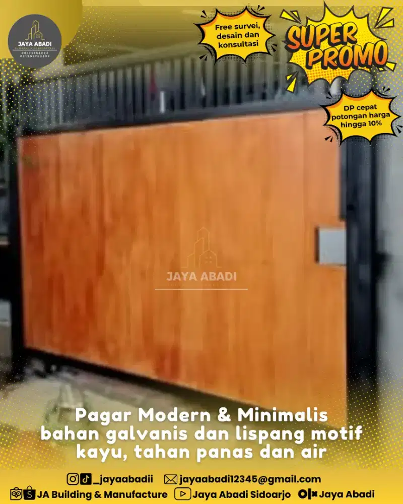 SUPER PROMO! Pagar Modern dan Minimalis