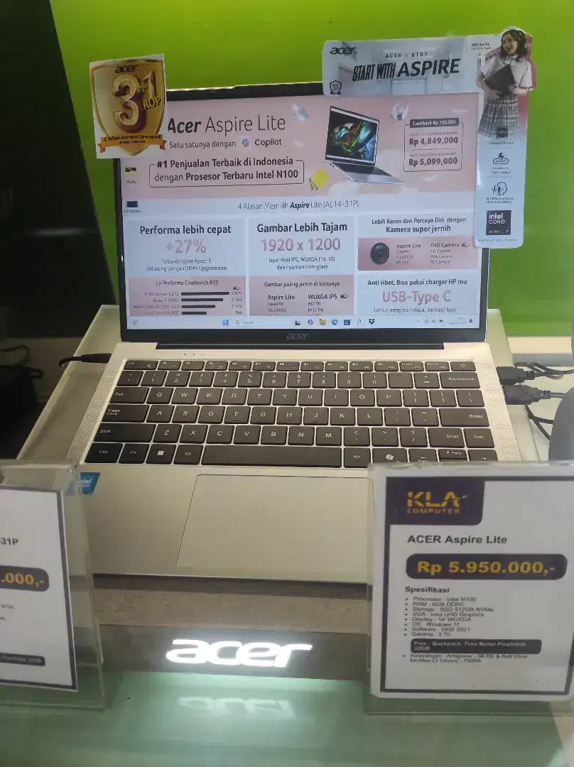 ACER ASPIRE LITE AL 14 -31 P