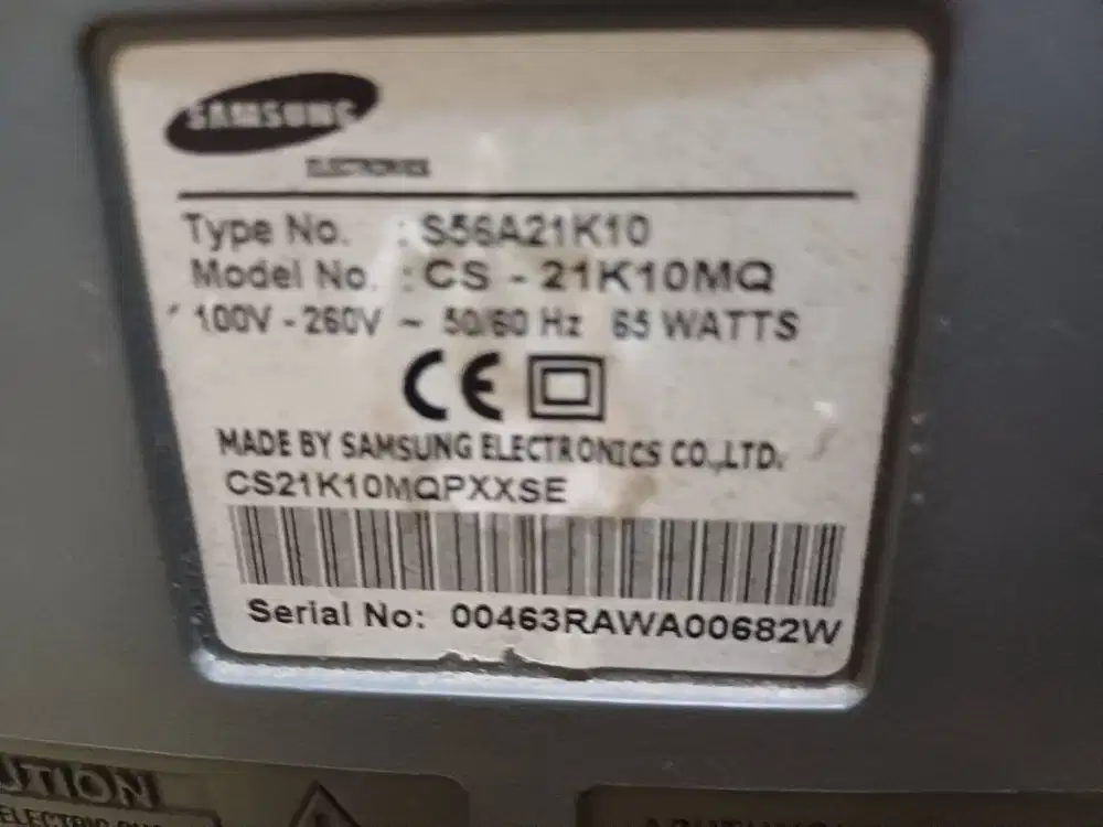 Jual TV Tabung 21' merk Samsung (FLAT)
