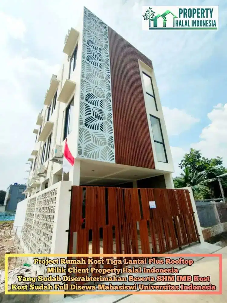 Jual Rumah Kost UI Depok Bonus Full Furnish - 3 LT 10 KT 10 KM SHM IMB