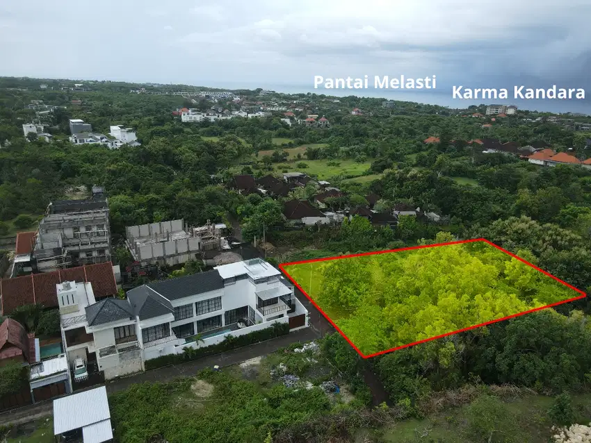 Tanah Strategis di Ungasan, Kawasan Vila Dekat Karma Kandara