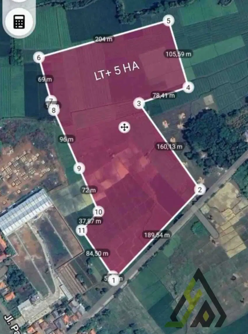 Dijual lahan industri lokasi Cibogo Subang Luas 5 Ha Terbaik!