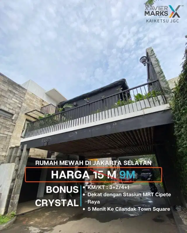 Rumah Mewah dan Asri Dengan Private Lift di Cilandak