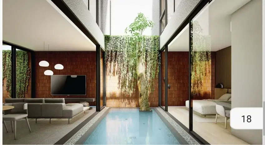 RUMAH CANTIK BERKONSEP VILLA BALI ADA DI SERPONG