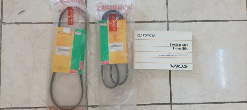 Fan belt 3pk850 dan 4pk1240 dan buku manual toyota vios gen1(2003-07)