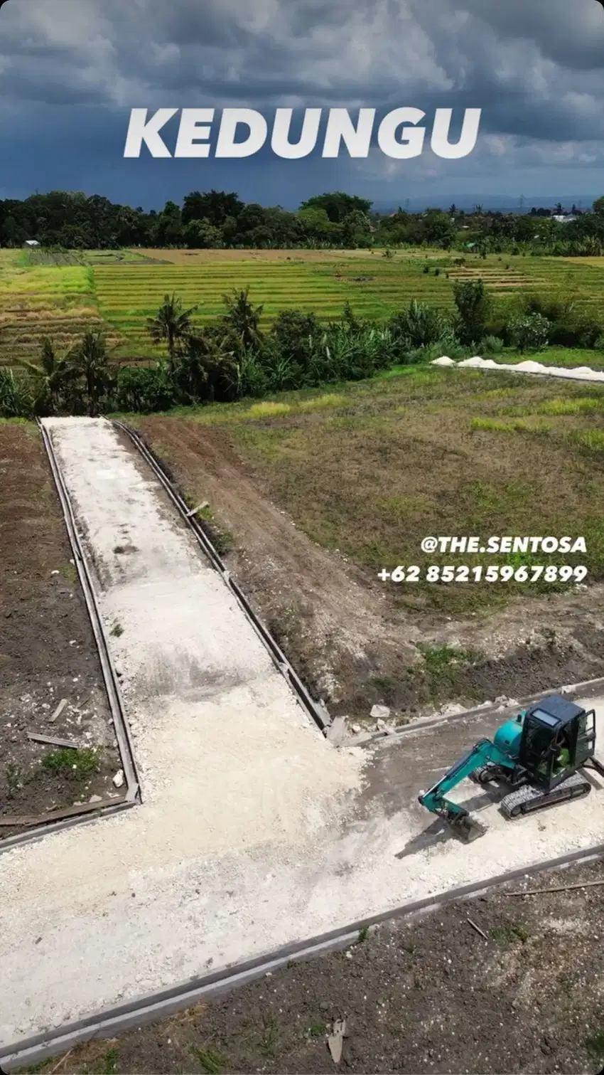 Tanah KEDUNGU siap bangun 2 KM Pantai