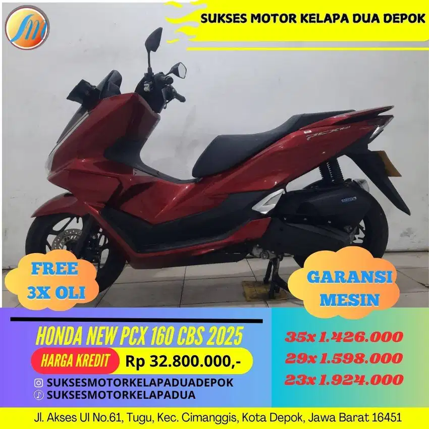 HONDA NEW PCX 160 CBS 2025 CASH/KREDIT KM LOW SIAP PAKAI