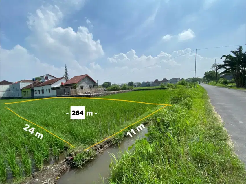 [BU] DIJUAL TANAH PINGGIR JALAN DEKAT DENGAN BANDARA DAN PUSAT KOTA