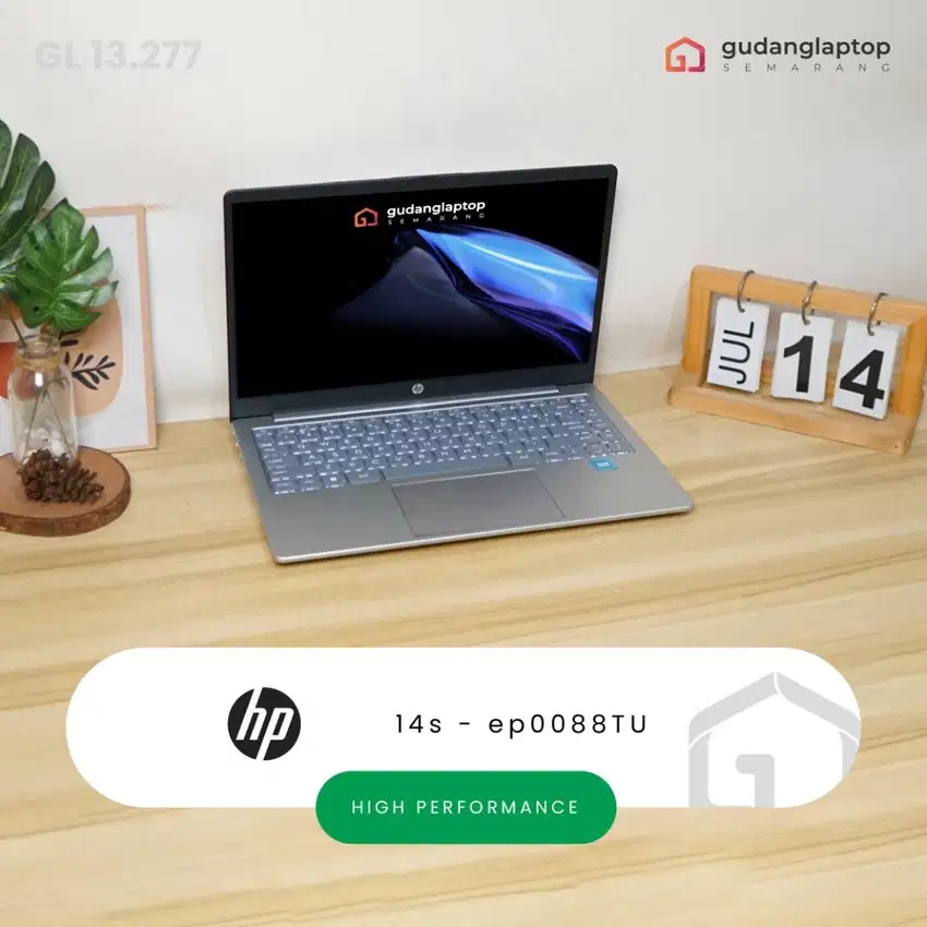 HP 14 - ep0088TU INTEL Core i3 - N305 8/512 Garansi Resmi