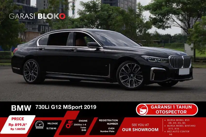 BMW 730li G12 MSport B48 2019 / 2020