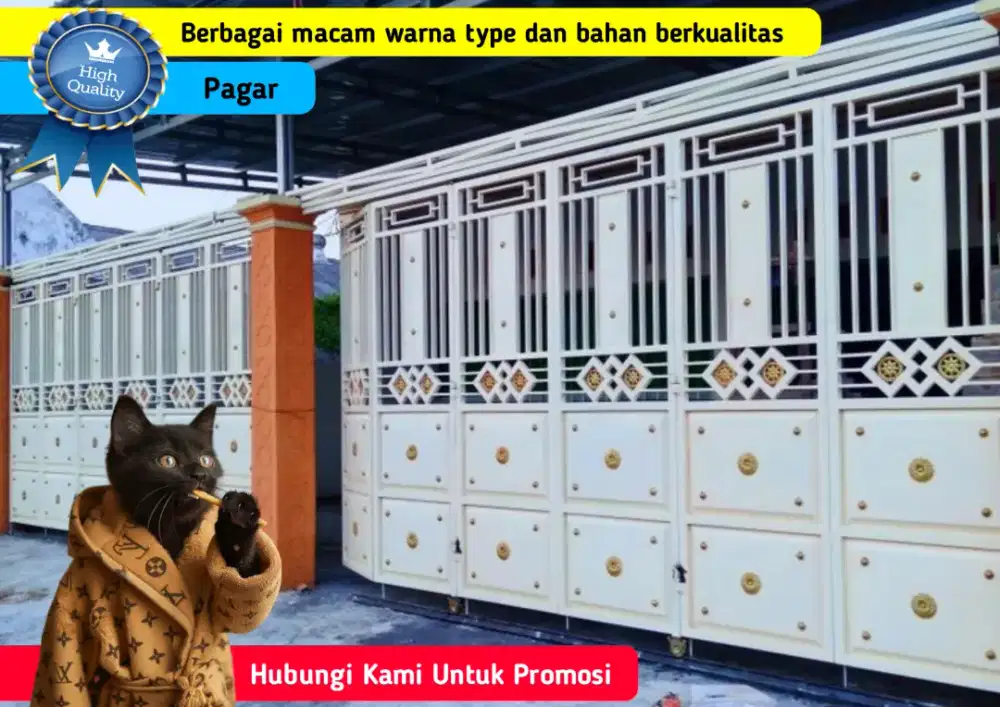 Gerbang Pagar Rumah Besi dan Stanless Berkualitas Harga Promosi