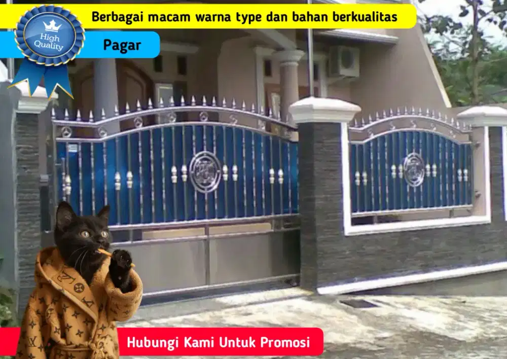 Gerbang Pagar Rumah Besi dan Stanless Berkualitas Harga Promosi